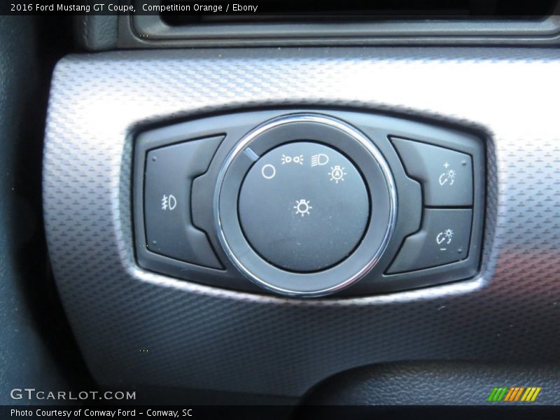 Controls of 2016 Mustang GT Coupe