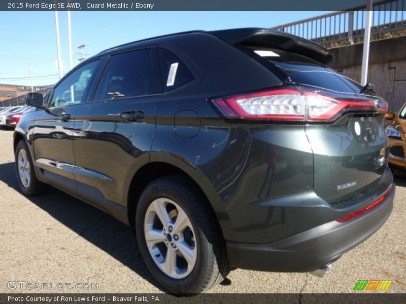 Guard Metallic / Ebony 2015 Ford Edge SE AWD