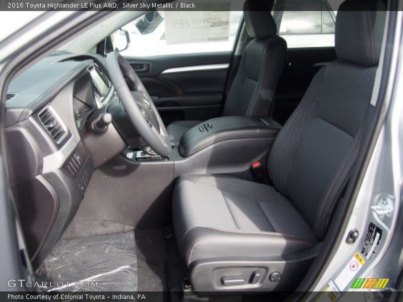 Front Seat of 2016 Highlander LE Plus AWD