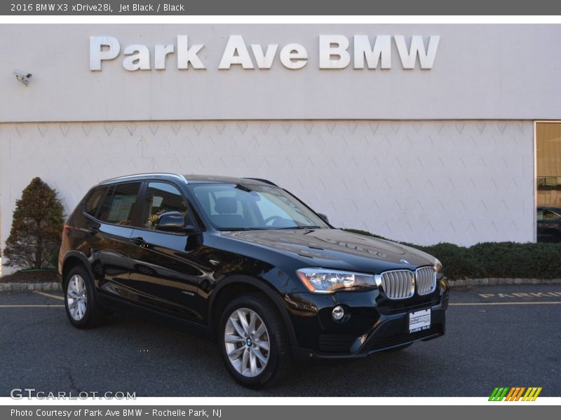 Jet Black / Black 2016 BMW X3 xDrive28i