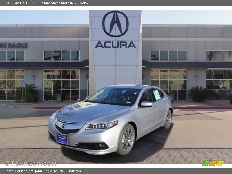 Slate Silver Metallic / Ebony 2016 Acura TLX 3.5