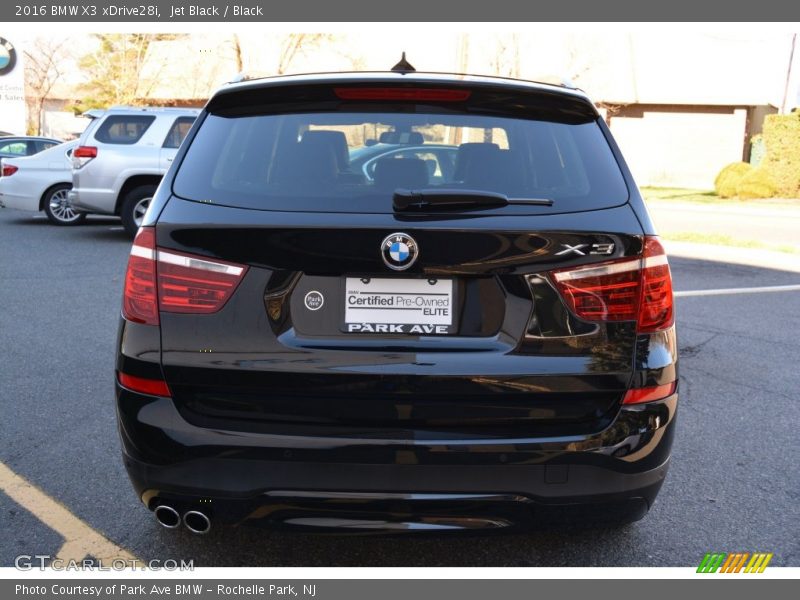 Jet Black / Black 2016 BMW X3 xDrive28i