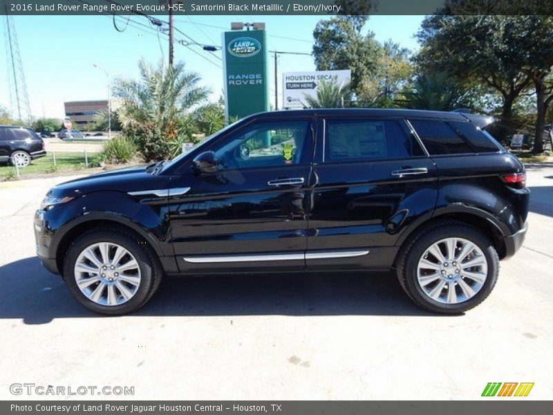 Santorini Black Metalllic / Ebony/Ivory 2016 Land Rover Range Rover Evoque HSE