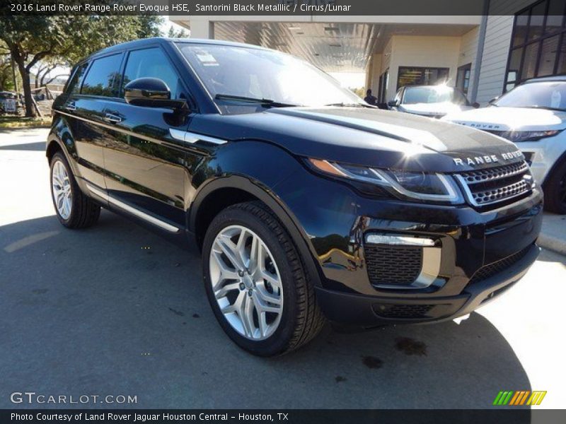 Santorini Black Metalllic / Cirrus/Lunar 2016 Land Rover Range Rover Evoque HSE