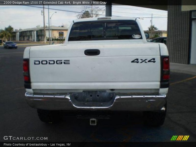 Bright White / Mist Gray 2000 Dodge Ram 1500 ST Extended Cab 4x4