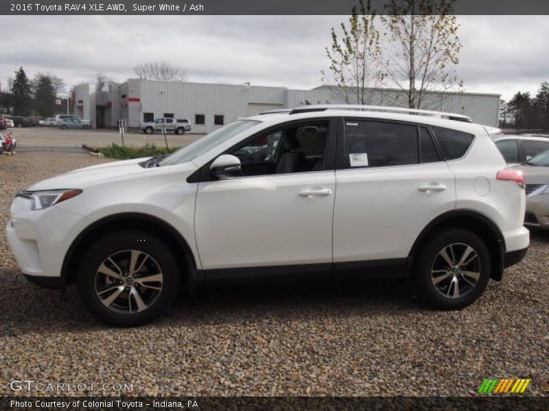 Super White / Ash 2016 Toyota RAV4 XLE AWD