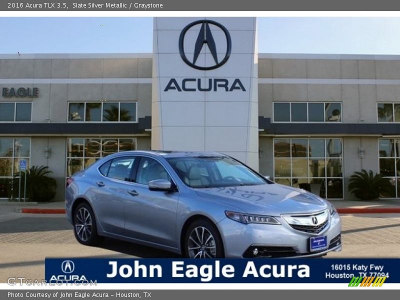 Slate Silver Metallic / Graystone 2016 Acura TLX 3.5