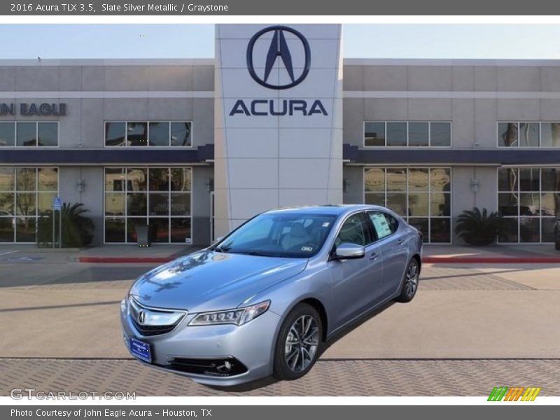 Slate Silver Metallic / Graystone 2016 Acura TLX 3.5