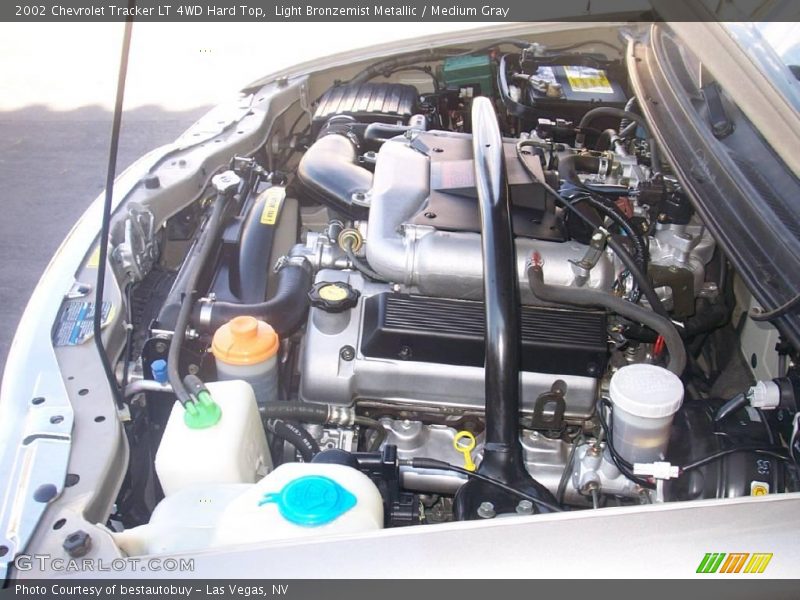 Light Bronzemist Metallic / Medium Gray 2002 Chevrolet Tracker LT 4WD Hard Top
