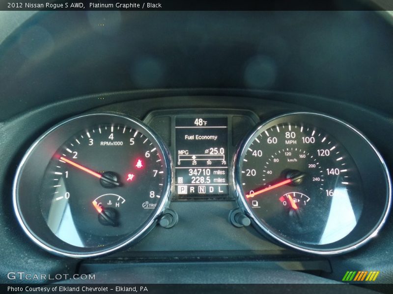Platinum Graphite / Black 2012 Nissan Rogue S AWD