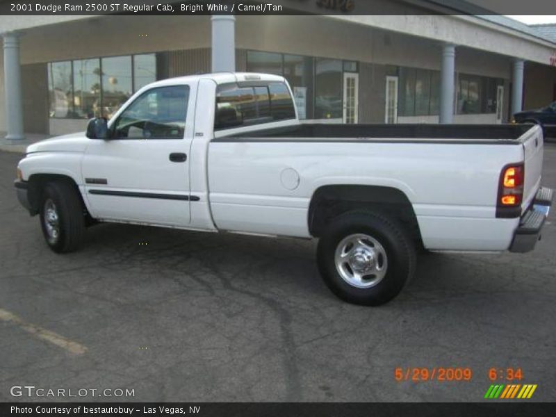 Bright White / Camel/Tan 2001 Dodge Ram 2500 ST Regular Cab