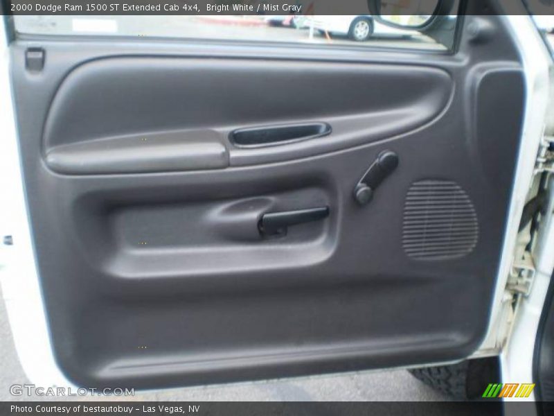 Bright White / Mist Gray 2000 Dodge Ram 1500 ST Extended Cab 4x4