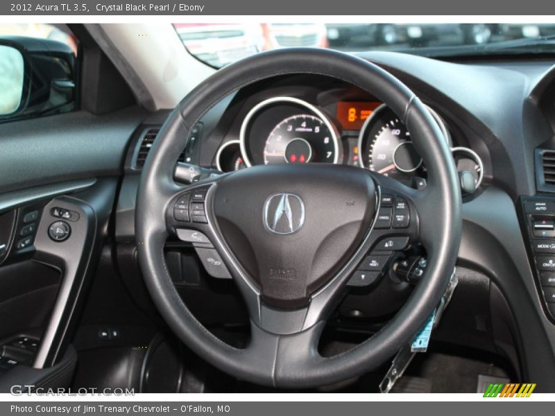 Crystal Black Pearl / Ebony 2012 Acura TL 3.5