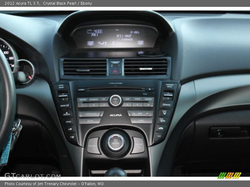 Crystal Black Pearl / Ebony 2012 Acura TL 3.5