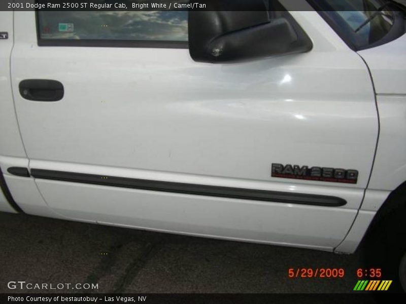 Bright White / Camel/Tan 2001 Dodge Ram 2500 ST Regular Cab