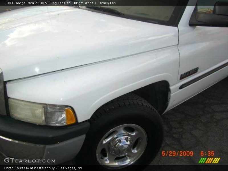 Bright White / Camel/Tan 2001 Dodge Ram 2500 ST Regular Cab
