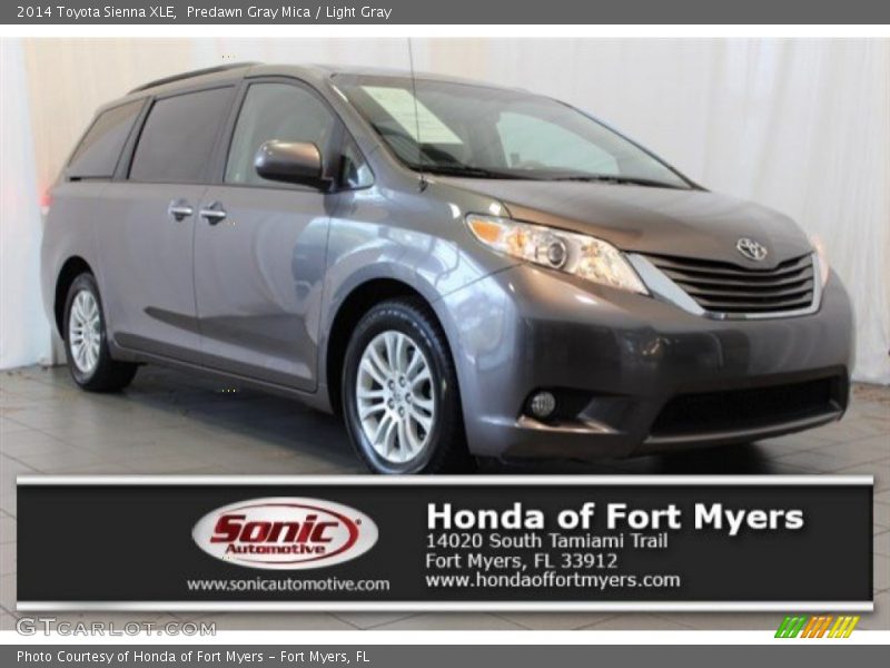 Predawn Gray Mica / Light Gray 2014 Toyota Sienna XLE