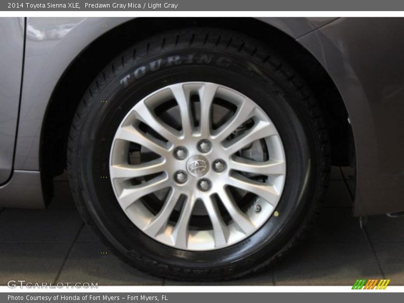 Predawn Gray Mica / Light Gray 2014 Toyota Sienna XLE