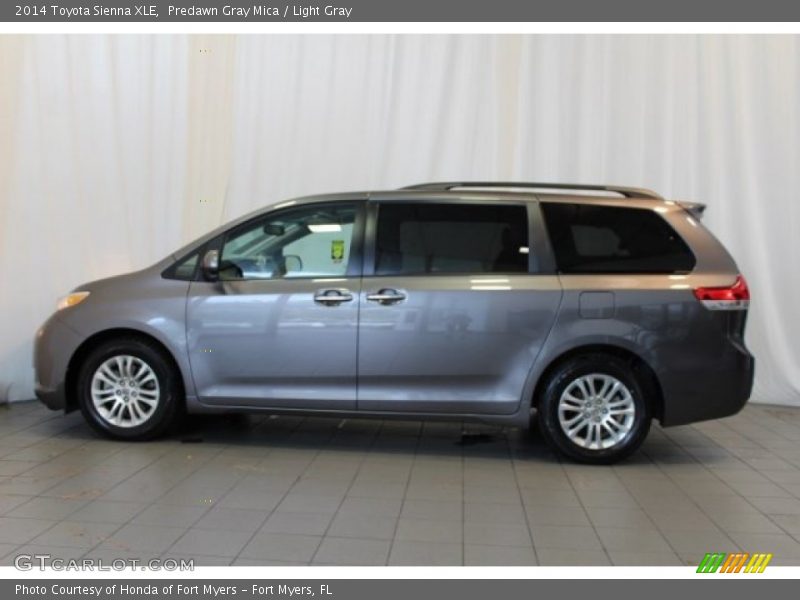 Predawn Gray Mica / Light Gray 2014 Toyota Sienna XLE