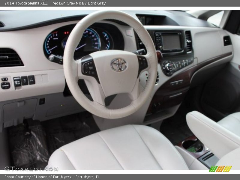 Predawn Gray Mica / Light Gray 2014 Toyota Sienna XLE
