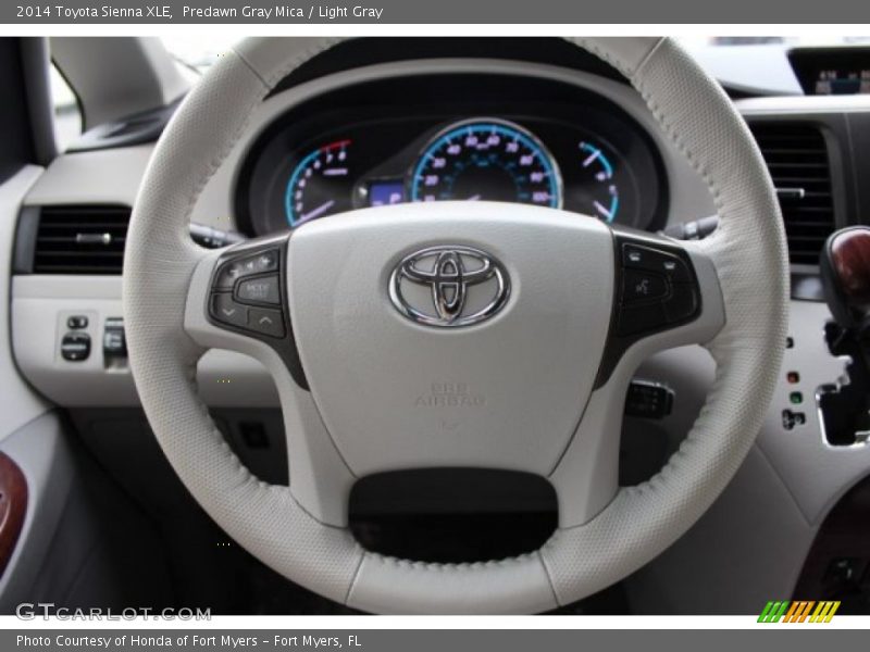 Predawn Gray Mica / Light Gray 2014 Toyota Sienna XLE