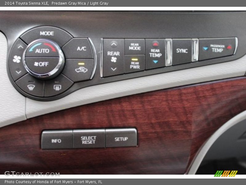 Predawn Gray Mica / Light Gray 2014 Toyota Sienna XLE