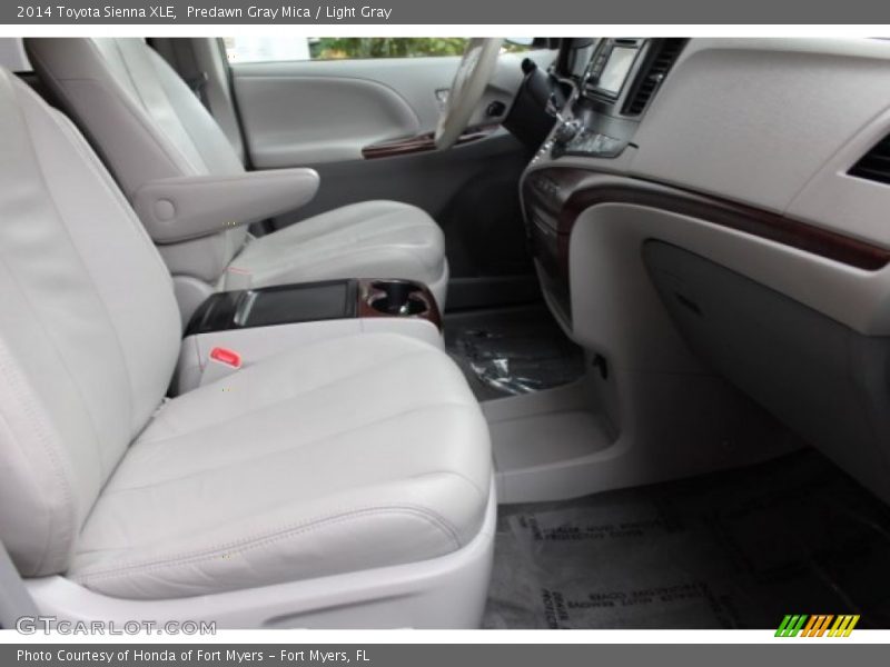 Predawn Gray Mica / Light Gray 2014 Toyota Sienna XLE