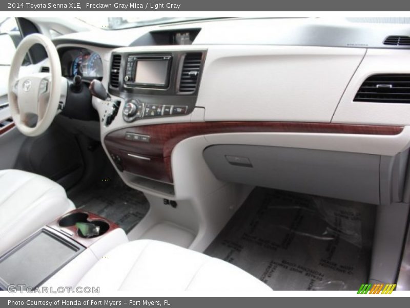 Predawn Gray Mica / Light Gray 2014 Toyota Sienna XLE