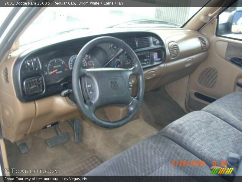 Bright White / Camel/Tan 2001 Dodge Ram 2500 ST Regular Cab