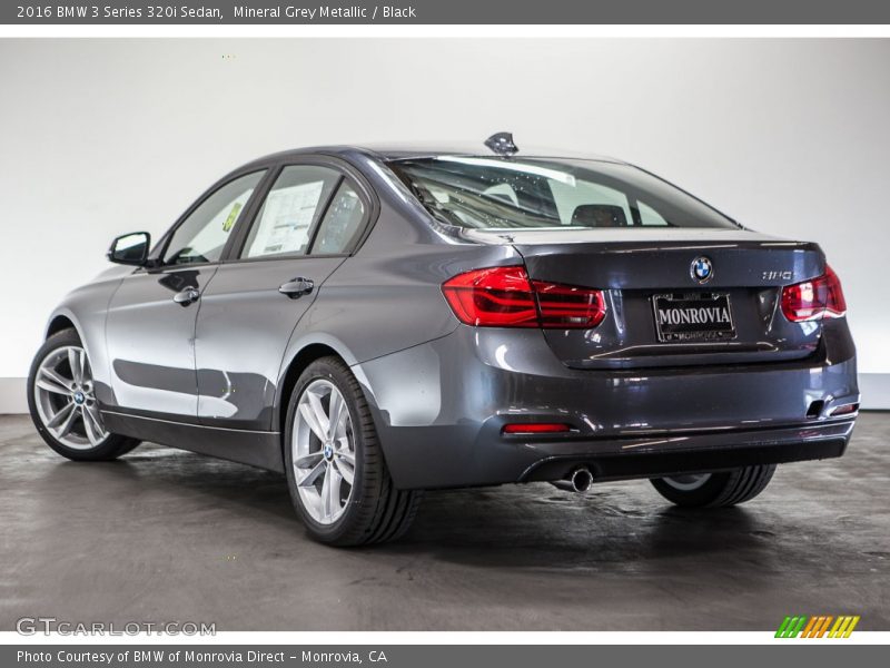 Mineral Grey Metallic / Black 2016 BMW 3 Series 320i Sedan