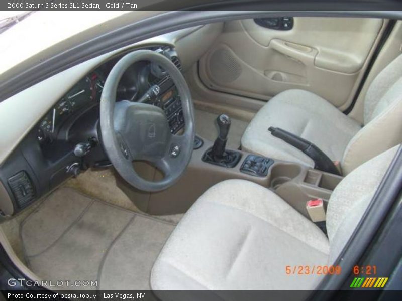Gold / Tan 2000 Saturn S Series SL1 Sedan