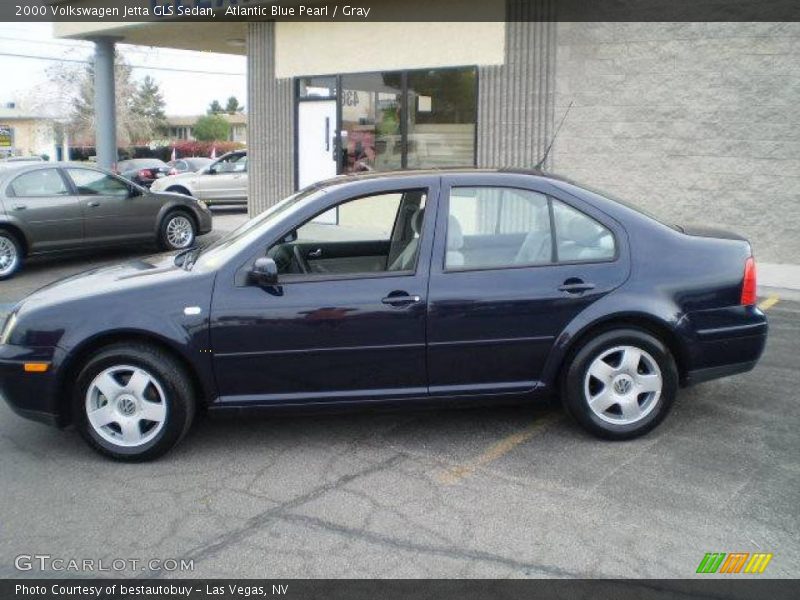 Atlantic Blue Pearl / Gray 2000 Volkswagen Jetta GLS Sedan
