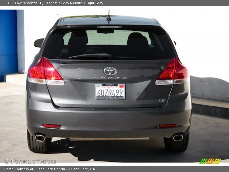 Magnetic Gray Metallic / Light Gray 2012 Toyota Venza LE