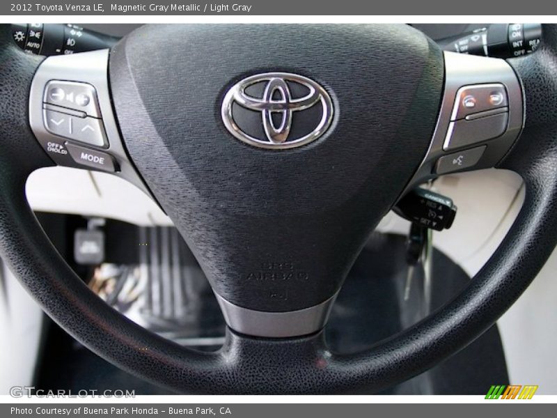 Magnetic Gray Metallic / Light Gray 2012 Toyota Venza LE