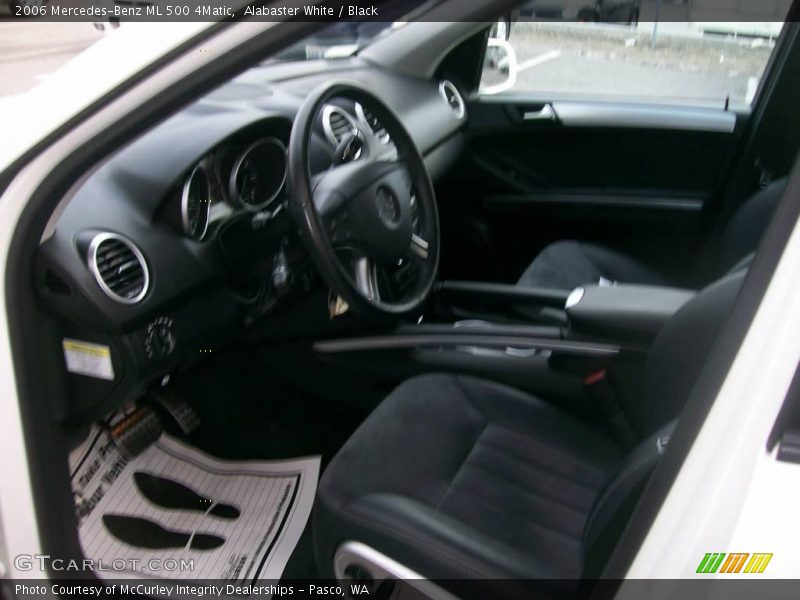 Alabaster White / Black 2006 Mercedes-Benz ML 500 4Matic