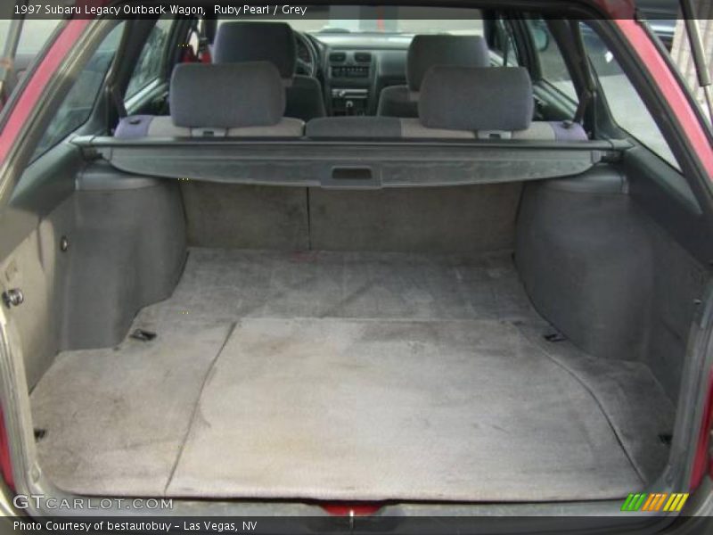 Ruby Pearl / Grey 1997 Subaru Legacy Outback Wagon