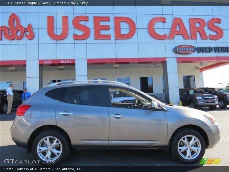 Gotham Gray / Gray 2010 Nissan Rogue SL AWD