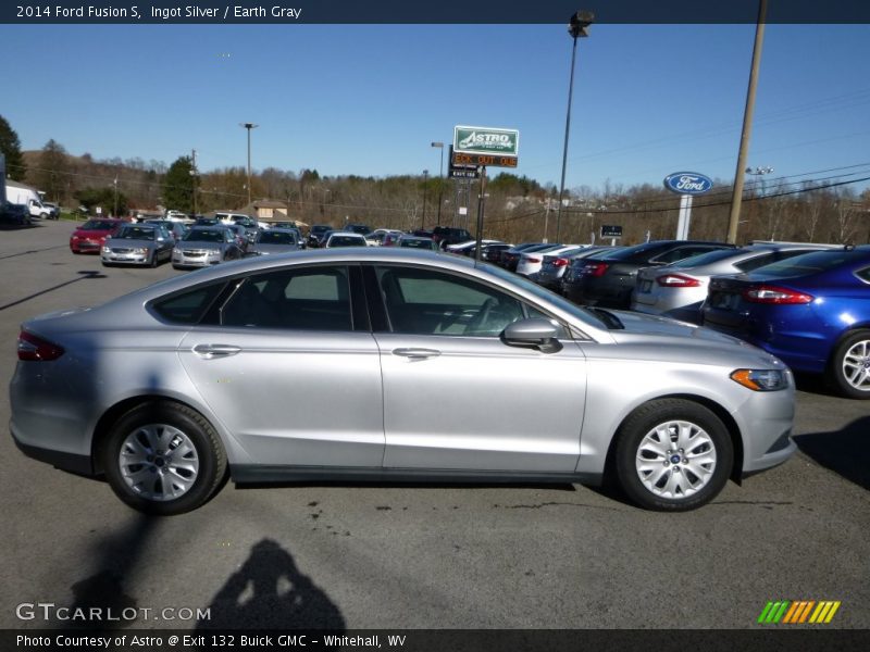 Ingot Silver / Earth Gray 2014 Ford Fusion S