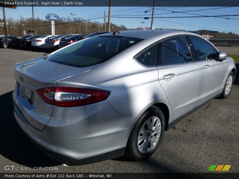 Ingot Silver / Earth Gray 2014 Ford Fusion S