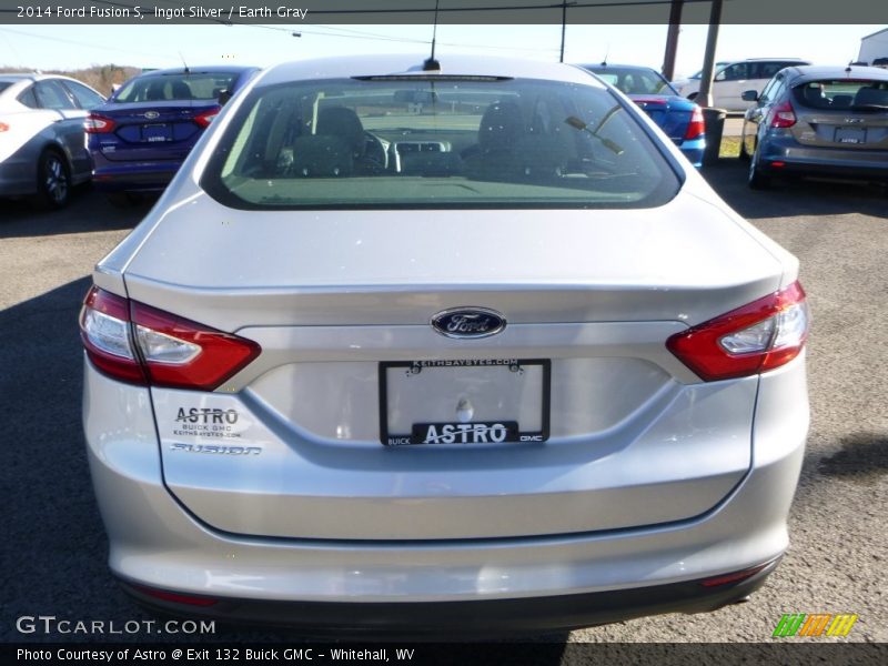 Ingot Silver / Earth Gray 2014 Ford Fusion S