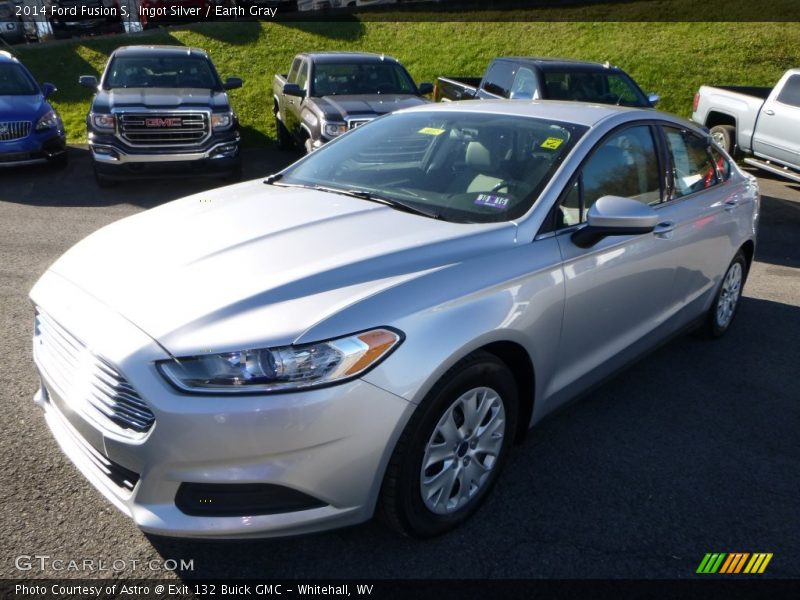 Ingot Silver / Earth Gray 2014 Ford Fusion S