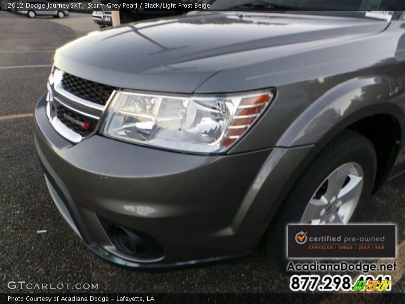 Storm Grey Pearl / Black/Light Frost Beige 2012 Dodge Journey SXT