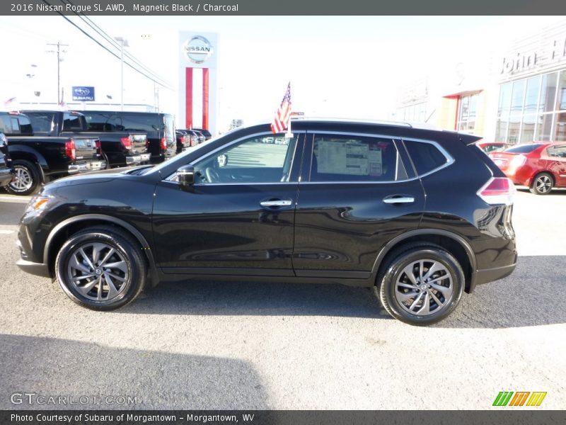 Magnetic Black / Charcoal 2016 Nissan Rogue SL AWD