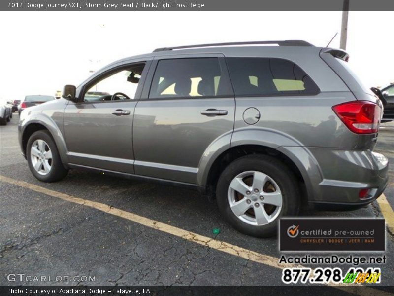 Storm Grey Pearl / Black/Light Frost Beige 2012 Dodge Journey SXT