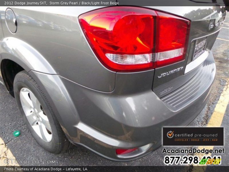 Storm Grey Pearl / Black/Light Frost Beige 2012 Dodge Journey SXT
