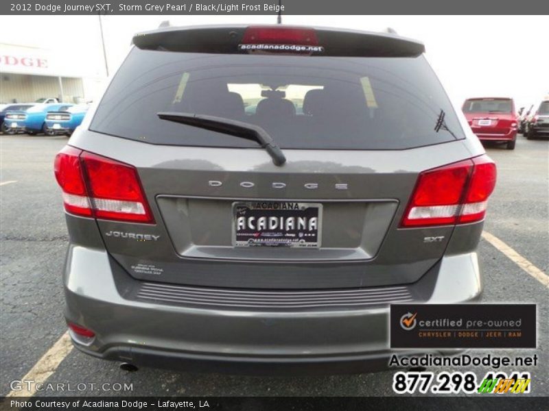Storm Grey Pearl / Black/Light Frost Beige 2012 Dodge Journey SXT