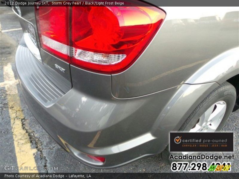 Storm Grey Pearl / Black/Light Frost Beige 2012 Dodge Journey SXT
