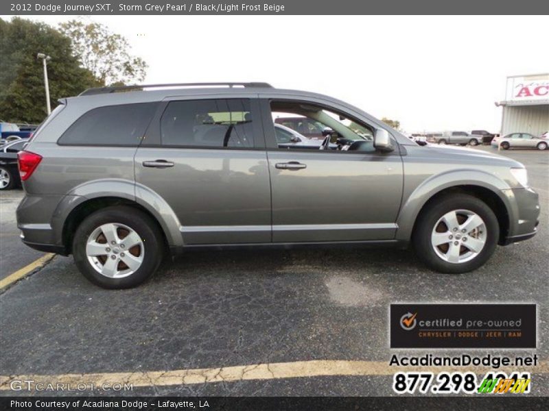 Storm Grey Pearl / Black/Light Frost Beige 2012 Dodge Journey SXT