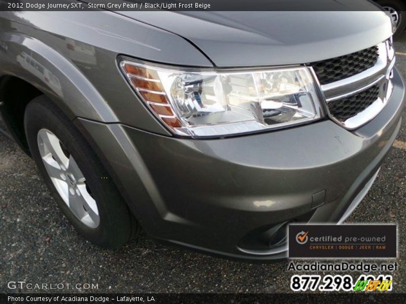Storm Grey Pearl / Black/Light Frost Beige 2012 Dodge Journey SXT
