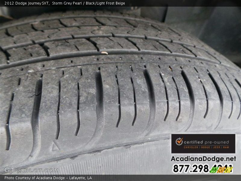 Storm Grey Pearl / Black/Light Frost Beige 2012 Dodge Journey SXT